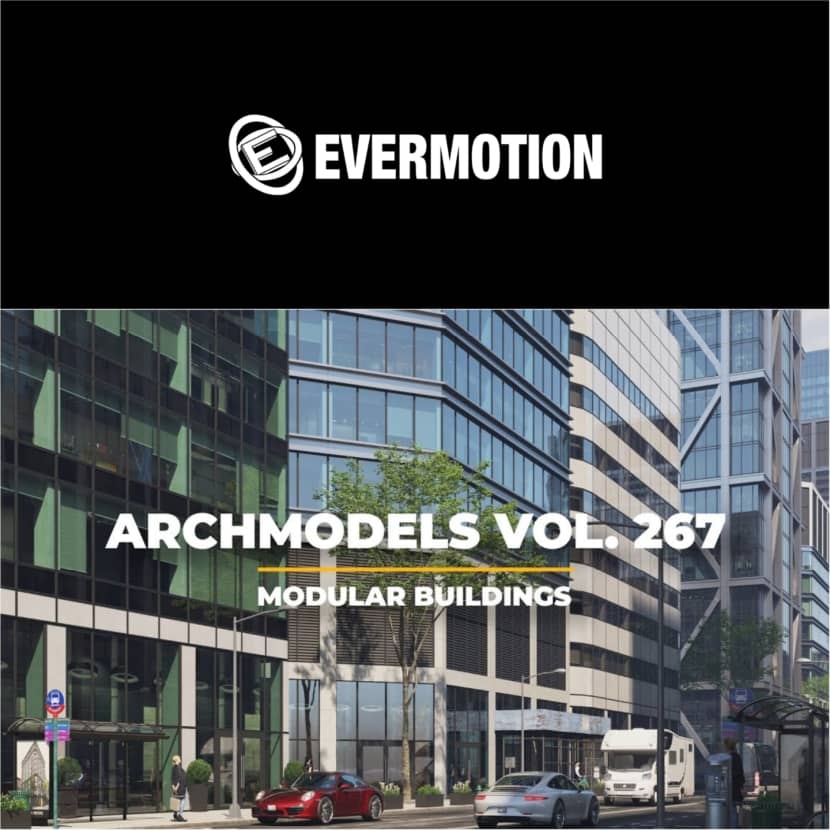 Evermotion - Parametric buildings - Archmodels vol. 267 released!