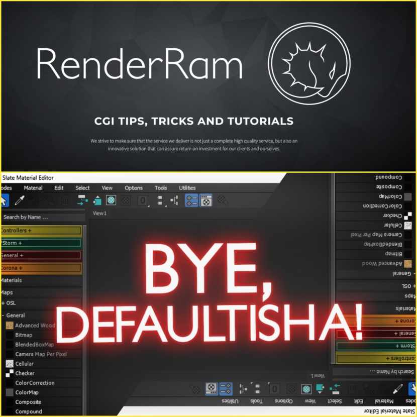 RenderRam - How to set up material editor in 3DS Max RenderRam - How to set up material editor in 3DS Max